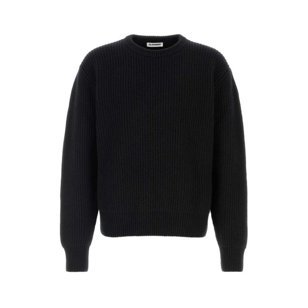 Jil Sander Men Black Wool Sweater